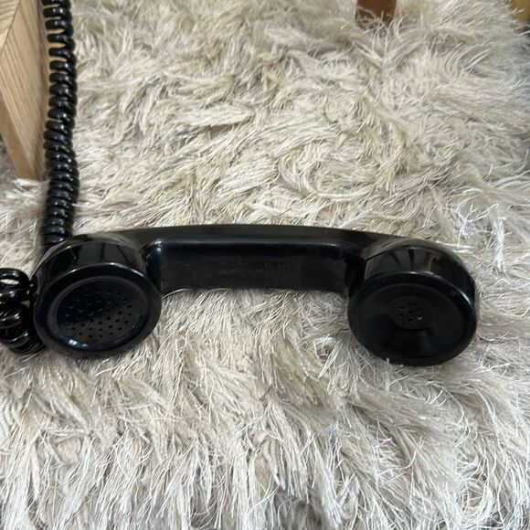 Vintage Stromberg-Carlson USA Untested As Is Black Rotary Desk Telephone - Picture 9 of 17